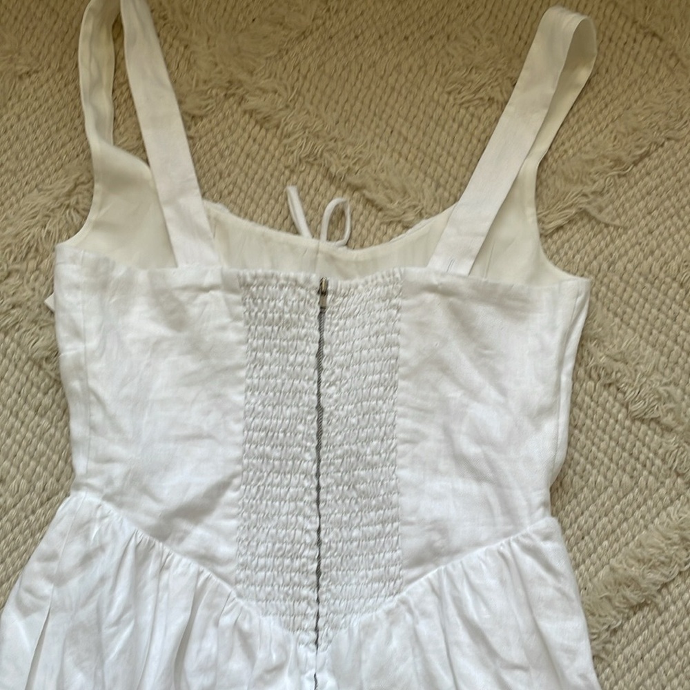 New Reformation Balia Linen Dress - Picture 8 of 9